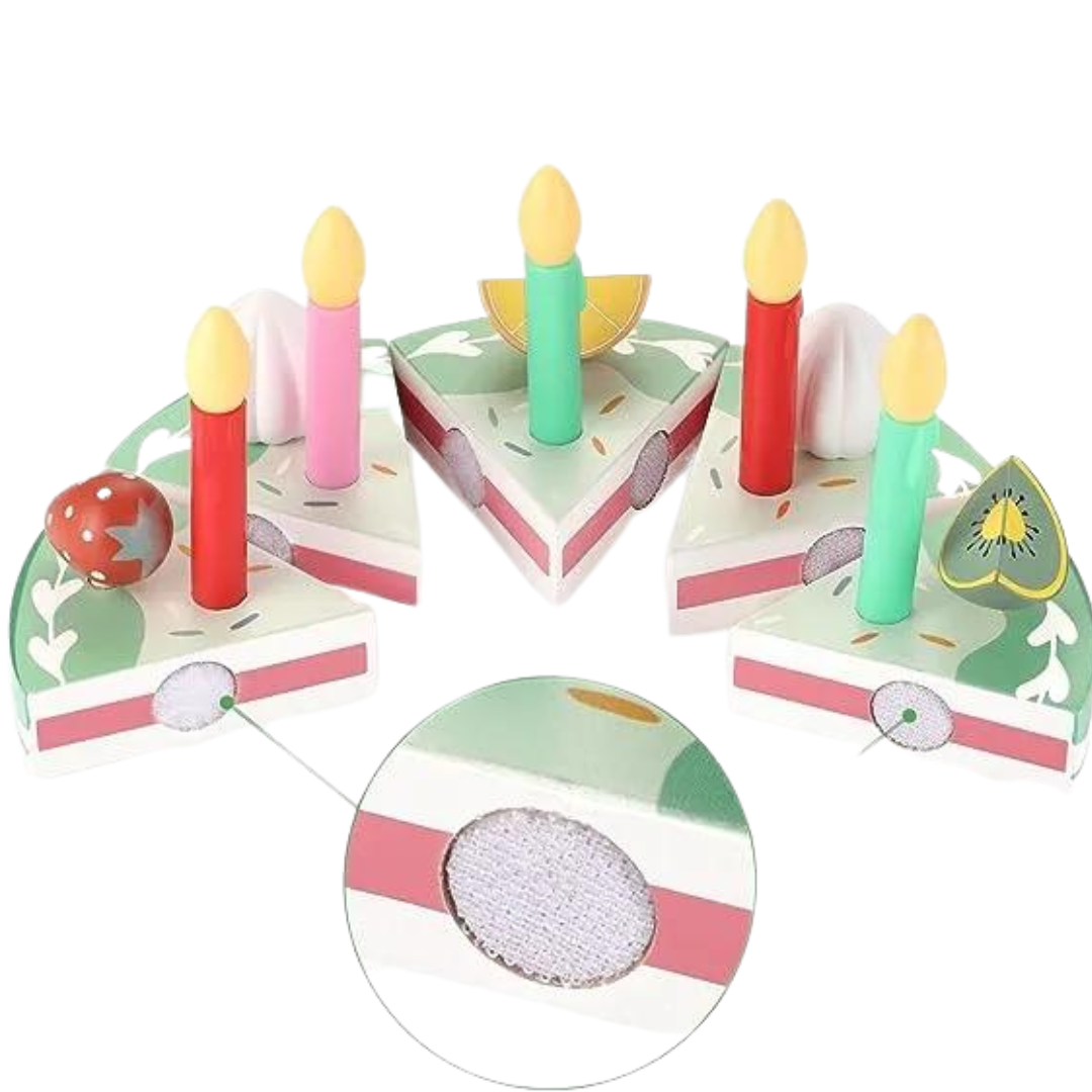 Bolo de Aniversário em Madeira Montessori — Bem Chegado