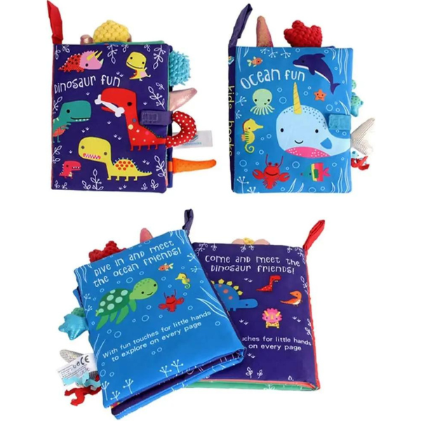 Livro Sensorial em Tecido Cauda de Animais Montessori — Bem Chegado
