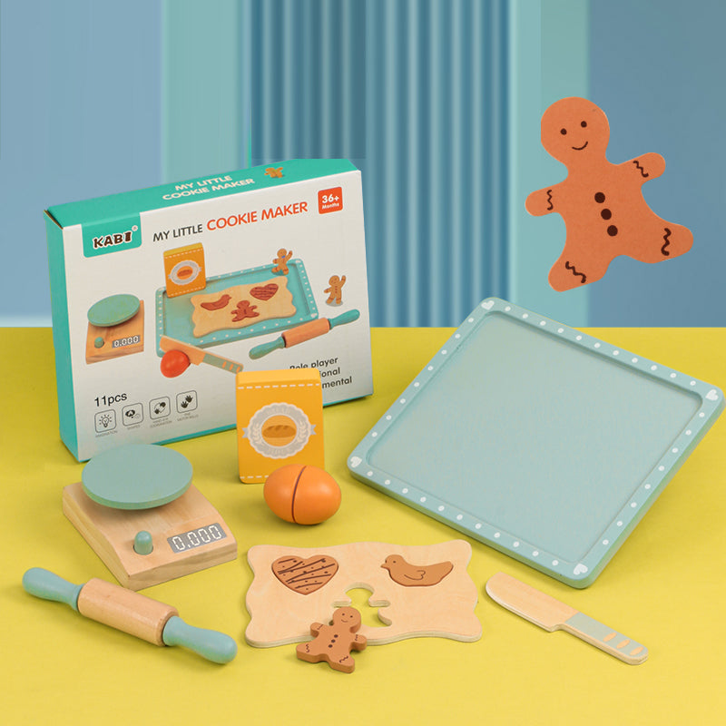 Fábrica de Biscoitos em Madeira Montessori - Cozinha Educativa