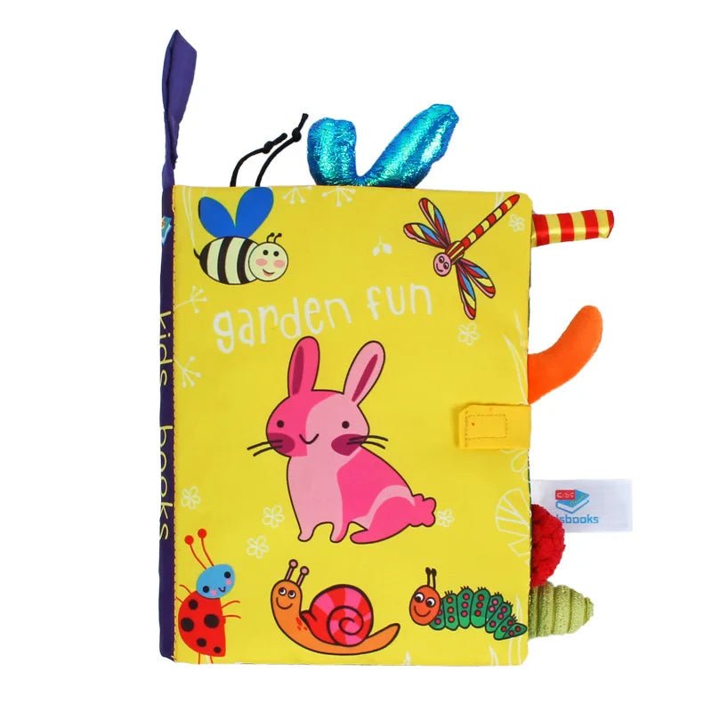 Livro Sensorial em Tecido Cauda de Animais Montessori — Bem Chegado