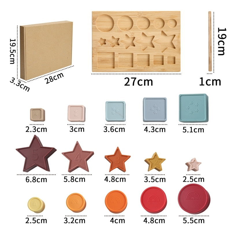 Tábua Montessori em Madeira e Silicone — Bem Chegado