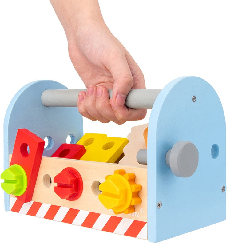 Caixa de ferramentas infantil - Bem Chegado - +7, 1-2, 3-4, 5-6, brinquedo, criatividade, faz de conta, montessori - Brinquedo educativo - Brinquedo montessori
