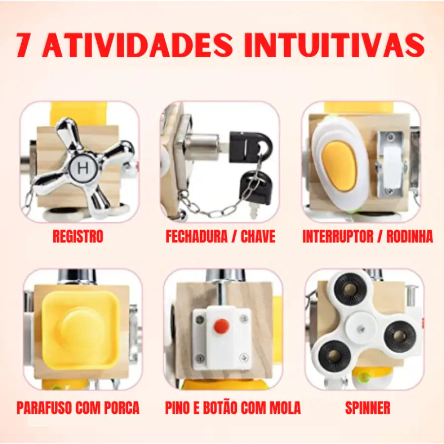 Brinquedo Educativo Sensorial Fidget Montessori — Bem Chegado