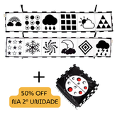 Livro Sensorial de Alto Contraste - Montessori - Bem Chegado - ["0-12","0-6","6-12","contador","livro","montessori","sensorial","visual"] - Brinquedo educativo - Brinquedo montessori