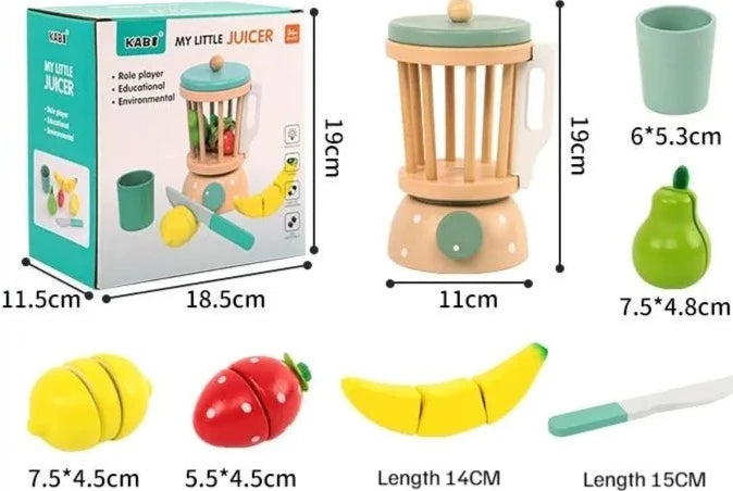 Liquidificador em Madeira Montessori - Cozinha Educativa