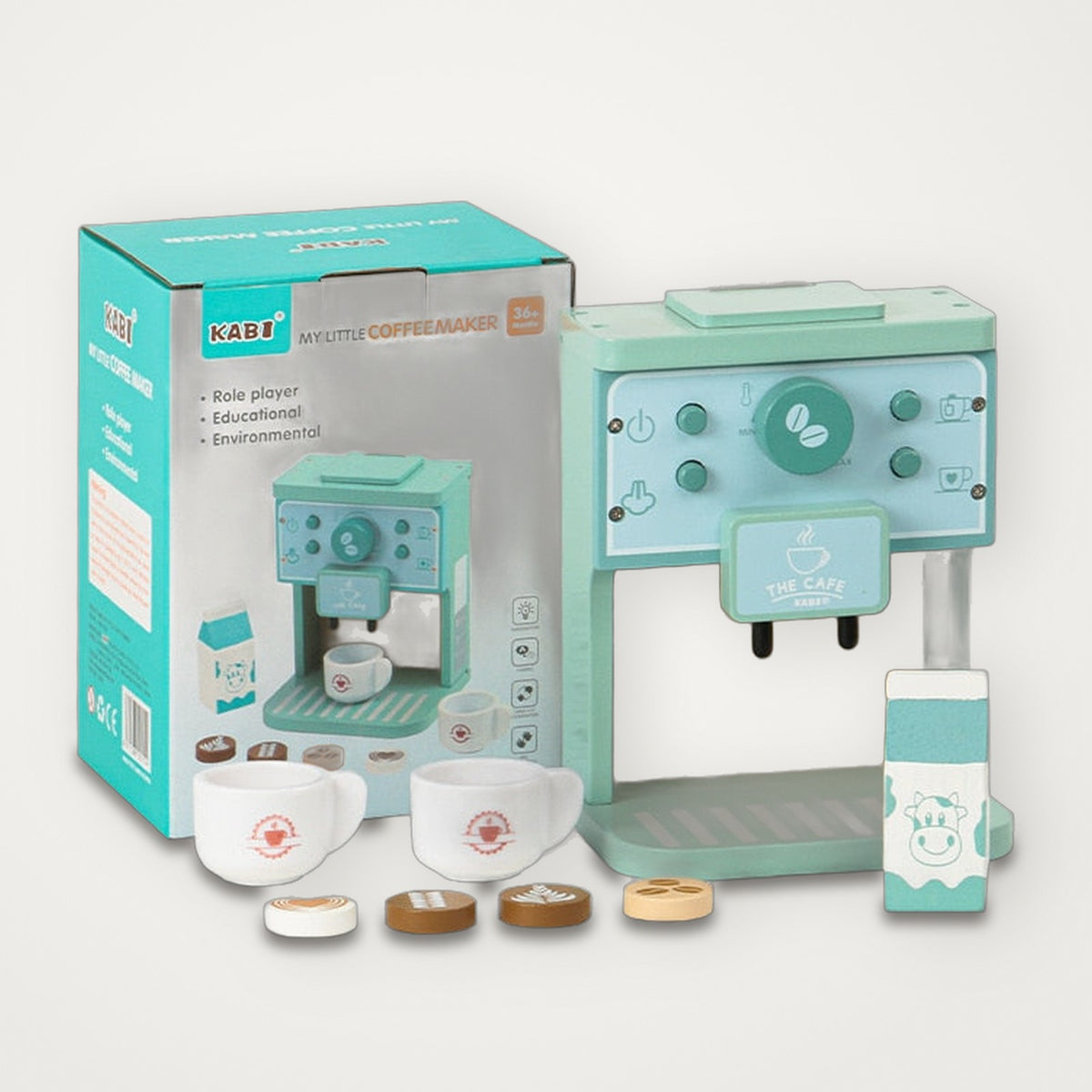 Cafeteira em Madeira Montessori
