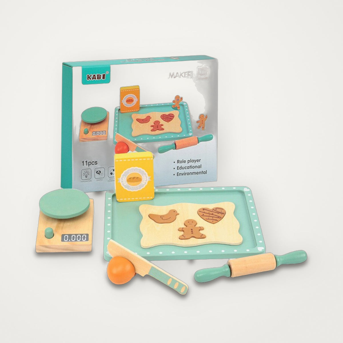 Fábrica de Biscoitos em Madeira Montessori
