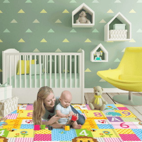 Tapete de Atividades Isolante Térmico para Bebês - Bem Chegado - 1-2, 2-3, 3-4, 4-5, 5-6, Brinquedos, montessori, tapete - Brinquedo educativo - Brinquedo montessori