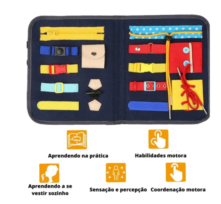 Malinha para Desenvolvimento Sensorial - Bem Chegado - 0-6, 1-2, 3-4, 5-6, 6-12, Brinquedos, motora fina, secaomontessori, sensorial - Brinquedo educativo - Brinquedo montessori