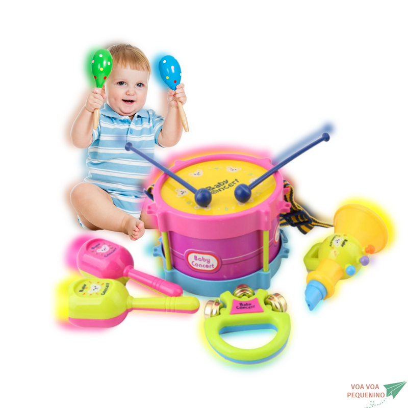Mini Banda Baby Concert - Bem Chegado - 1-2, 6-12, Brinquedos, musical - Brinquedo educativo - Brinquedo montessori