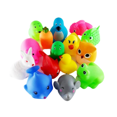 Brinquedo para Banho - Animais Flutuantes (10 uni) - Bem Chegado - 0-12, 0-6, 1-2, 3-4, 6-12, animais, banho, Brinquedos, cores, sensorial - Brinquedo educativo - Brinquedo montessori