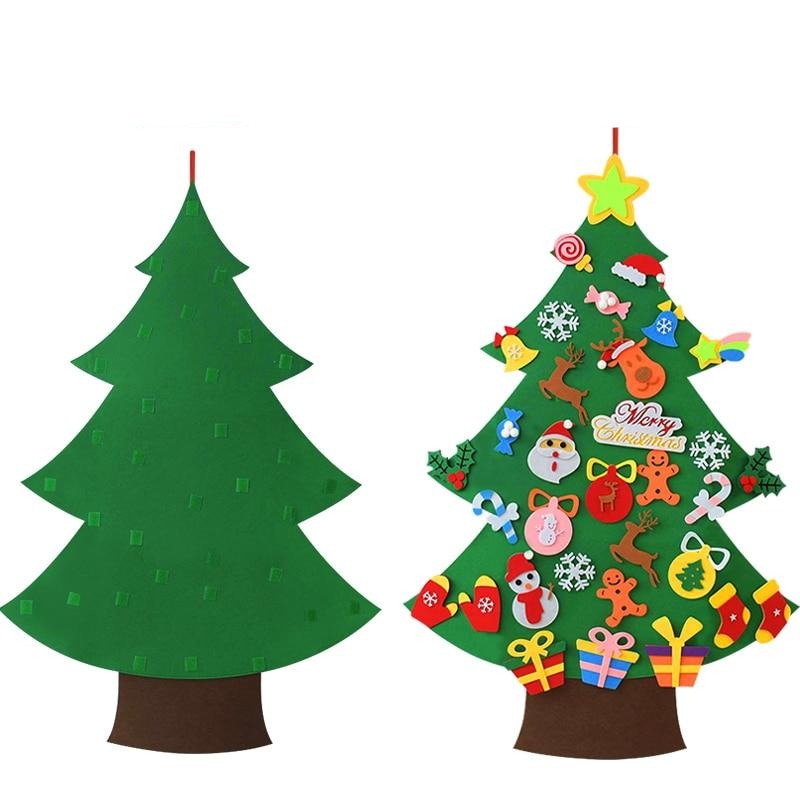 Árvore de Natal de Feltro Bem Chegado - Bem Chegado - 1-2, 3-4, 5-6, criatividade, montessori, quebra-cabeça - Brinquedo educativo - Brinquedo montessori