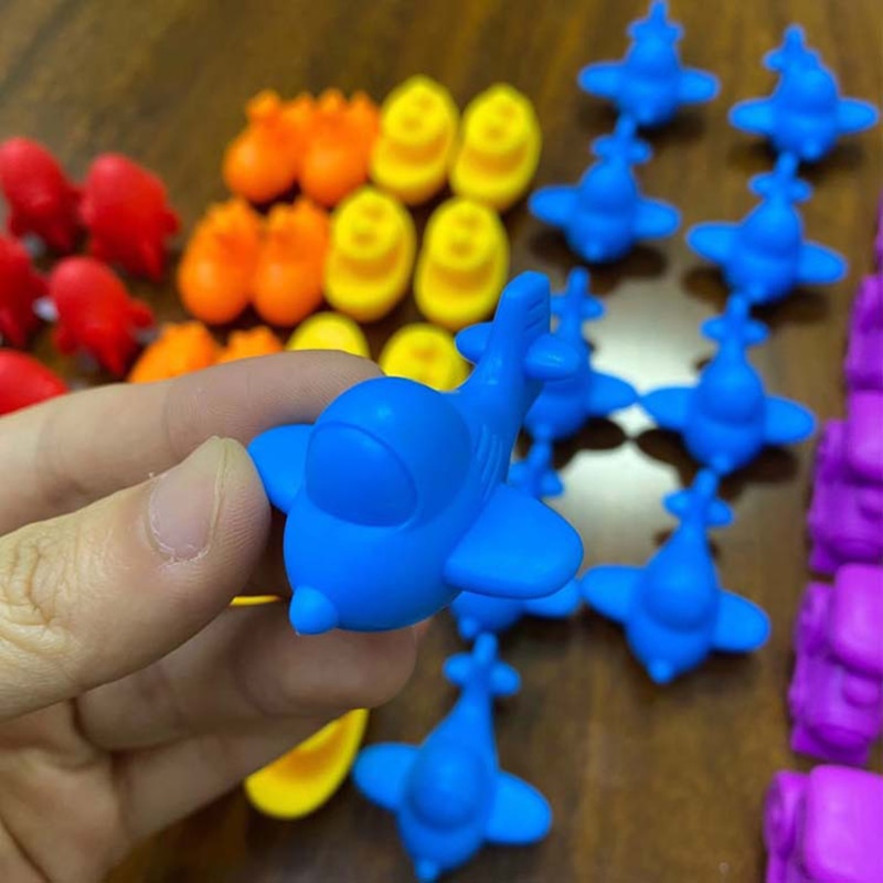 Mini Bichinhos de Classificação de Cores com Pinça - Bem Chegado - 1-2, 3-4, Brinquedos, cores, criatividade, secaomontessori - Brinquedo educativo - Brinquedo montessori
