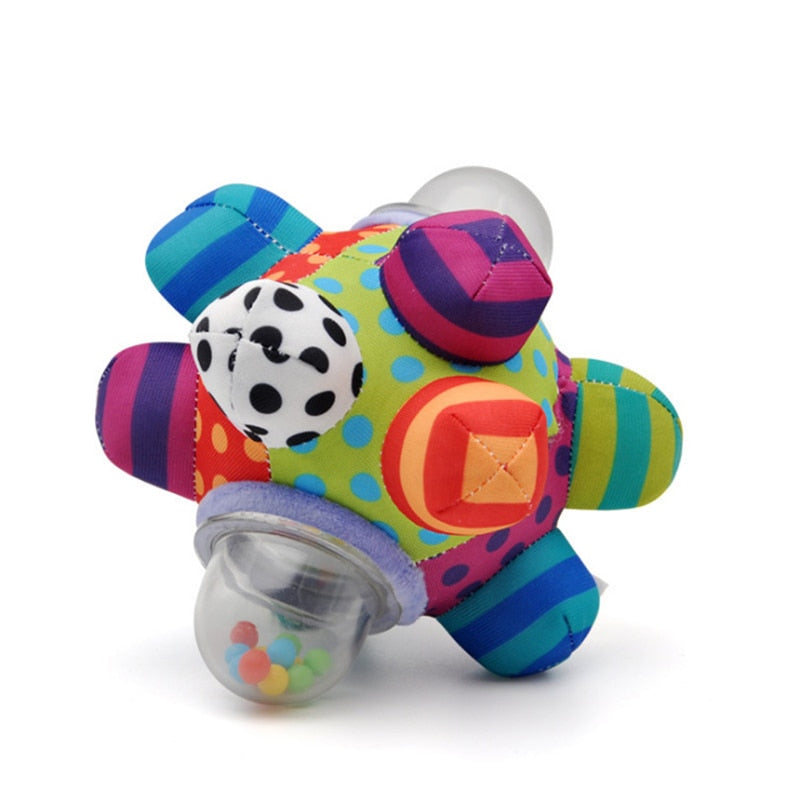 Bola Chocalho Infantil Bem Chegado - Bem Chegado - 0-6, 6-12, Brinquedos, chocalho, cores, sensorial, visual - Brinquedo educativo - Brinquedo montessori