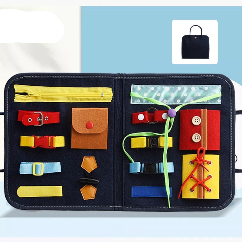Mochila Sensorial Montessori - Estimule seu bebè - Bem Chegado - 1-2, 3-4, 6-12, Brinquedos, motora fina, sensorial - Brinquedo educativo - Brinquedo montessori