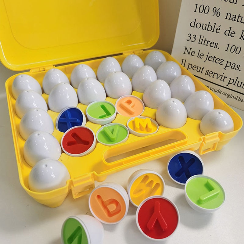Ovinhos Geométrios - SmartEggs™️ - Bem Chegado - 1-2, 3-4, bloco, cores, formas - Brinquedo educativo - Brinquedo montessori
