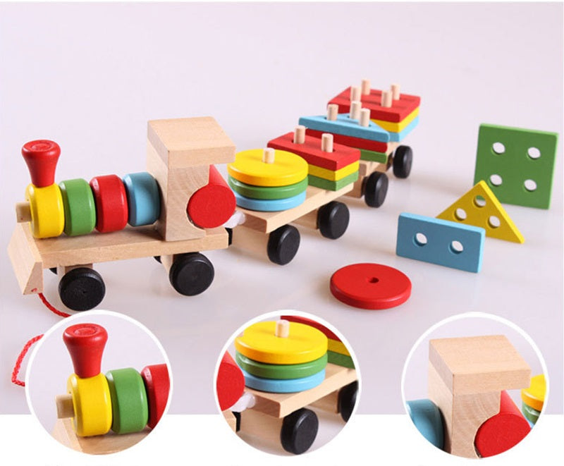 Trenzinho Geométrico - Bem Chegado - 0-12, 1-2, 3-4, Brinquedos, brinquedos0-2anos, brinquedos3-5anos, secaomontessori - Brinquedo educativo - Brinquedo montessori