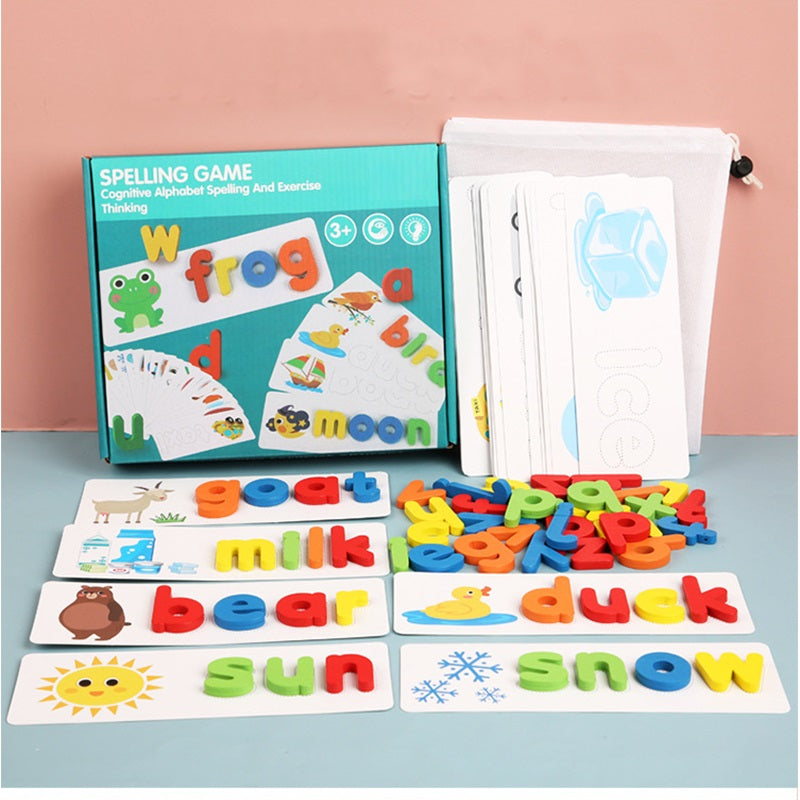 Soletrando Inglês - Bem Chegado - +7, 1-2, 3-4, 5-6, alfabeto, Brinquedos - Brinquedo educativo - Brinquedo montessori