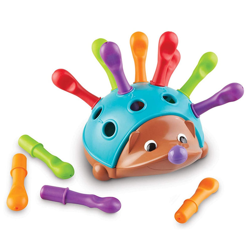 Ouriço Educativo - Treinamento para coordenação motora de bebês - Bem Chegado - 6-12, Brinquedos, cores, motora fina - Brinquedo educativo - Brinquedo montessori