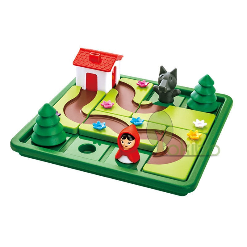 Jogo de Tabuleiro - Chapeuzinho por aí - Bem Chegado - 3-4, 5-6, raciocínio - Brinquedo educativo - Brinquedo montessori
