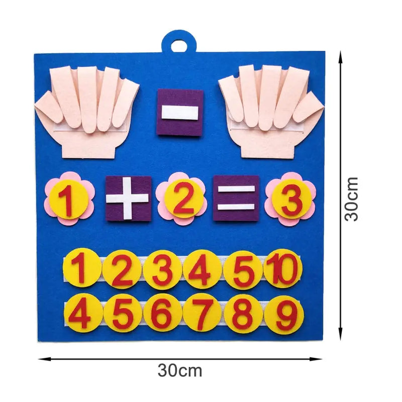 Brinquedo Matemático em Feltro Bem Chegado - Bem Chegado - 1-2, 3-4, 5-6, Brinquedos, matemática, números, secaomontessori, sensorial - Brinquedo educativo - Brinquedo montessori