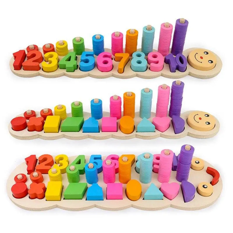 Brinquedo Montessoriano Pedagógico Bem Chegado - Bem Chegado - 1-2, 3-4, 4-5, Brinquedos, cores, matemática, motora fina, números - Brinquedo educativo - Brinquedo montessori