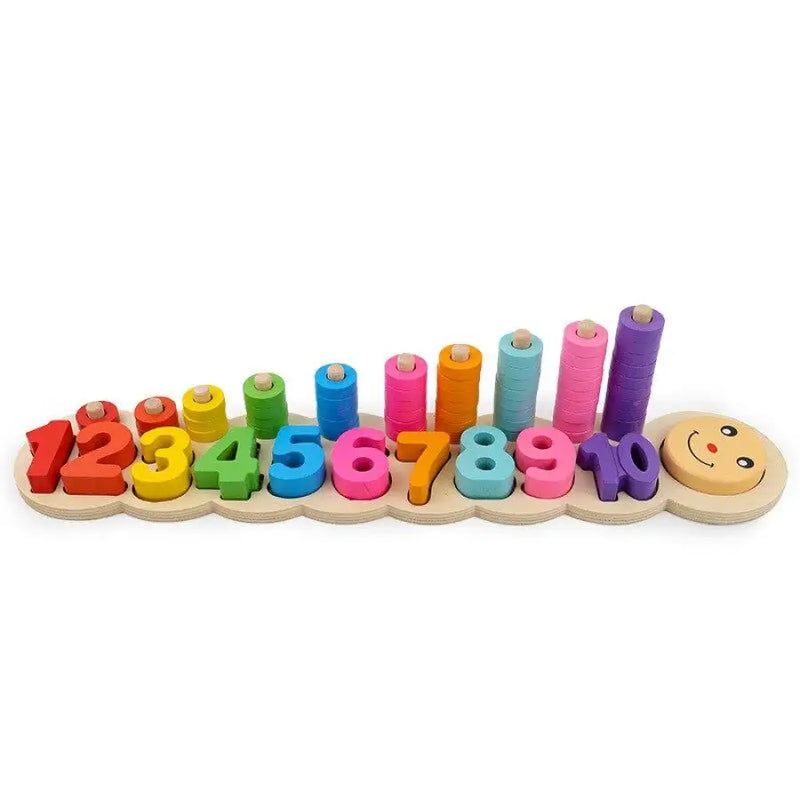 Brinquedo Montessoriano Pedagógico Bem Chegado - Bem Chegado - 1-2, 3-4, 4-5, Brinquedos, cores, matemática, motora fina, números - Brinquedo educativo - Brinquedo montessori
