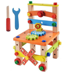 Cadeirinha Montessoriana de Montar - Bem Chegado - +7, 3-4, 5-6, blocos, Brinquedos, criatividade, montessori - Brinquedo educativo - Brinquedo montessori