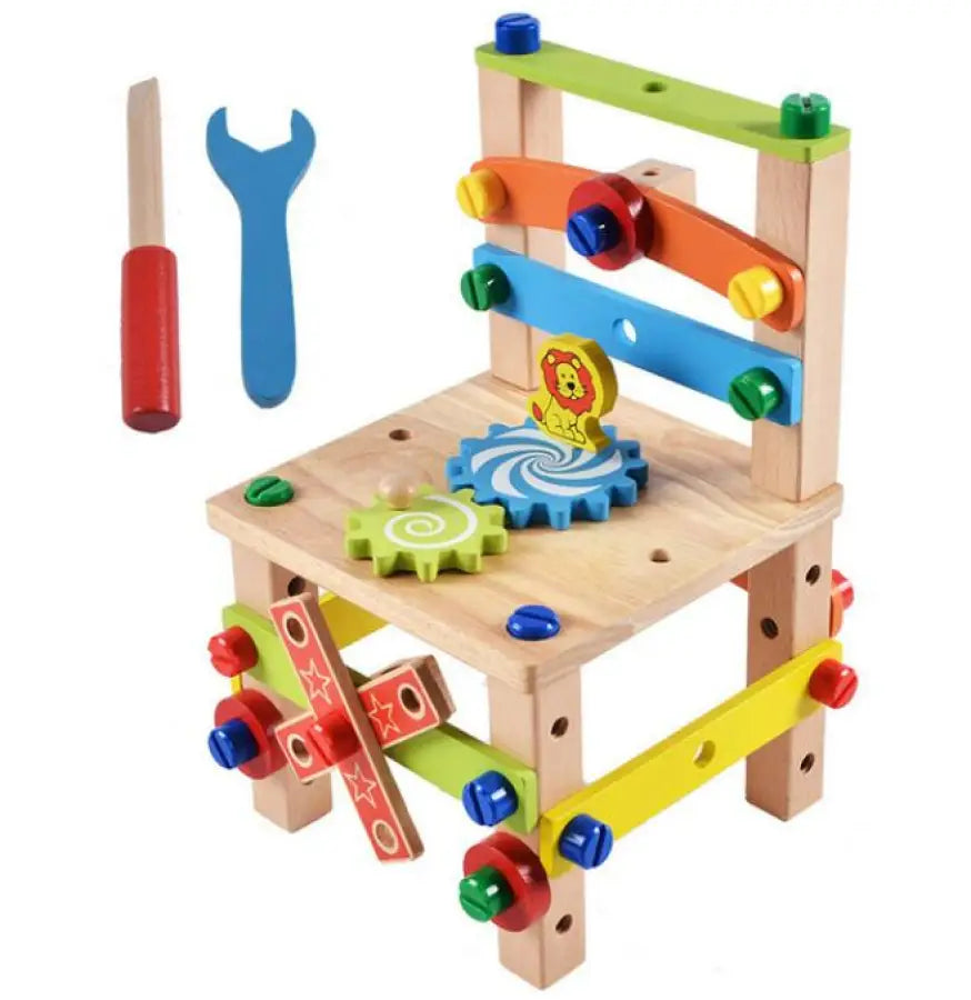 Cadeirinha Montessoriana de Montar - Bem Chegado - +7, 3-4, 5-6, blocos, Brinquedos, criatividade, montessori - Brinquedo educativo - Brinquedo montessori